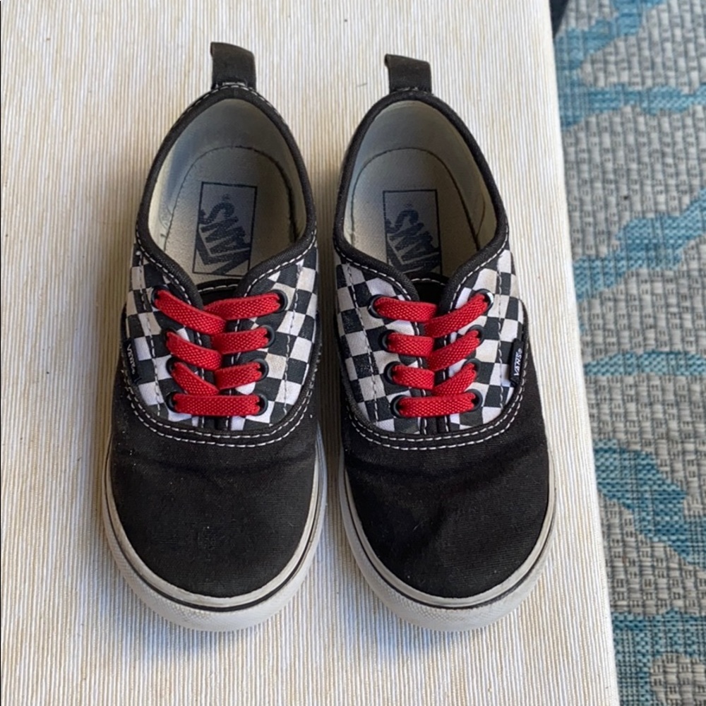 Checkered Vans size 10 Toddler